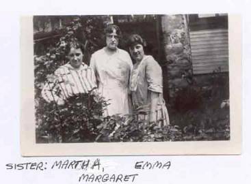 Martha, Emma and Margaret Christensen